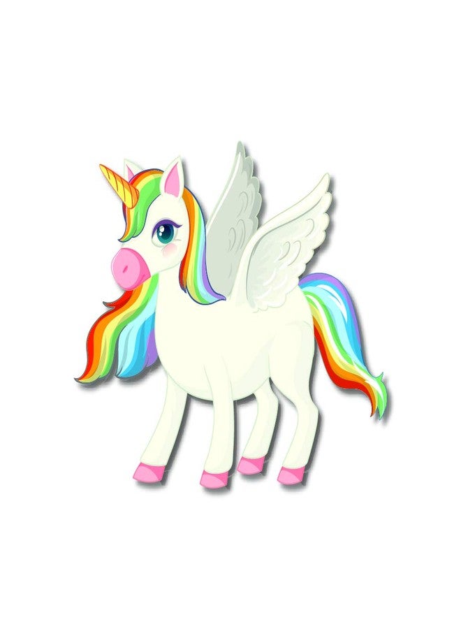 Bhai Please Unicorn Wooden Fridge Magnet (Pack of 1) | Cartoon Characters, Movie, TV, Comics, Anime | Fridge Decorations | Gift for Friends, Colleagues, Gen Y | Birthday, Return Gift - Image 1